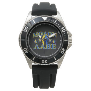 Reloj De Pulsera Molon Labe Guerrero Espartano 5 estrellas Amarillo