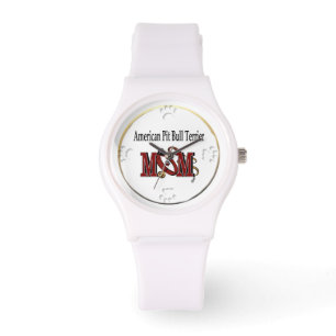 Reloj De Pulsera MOM norteamericano Pit Bull Terrier