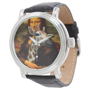 Reloj De Pulsera Mona Lisa ama a las jirafas