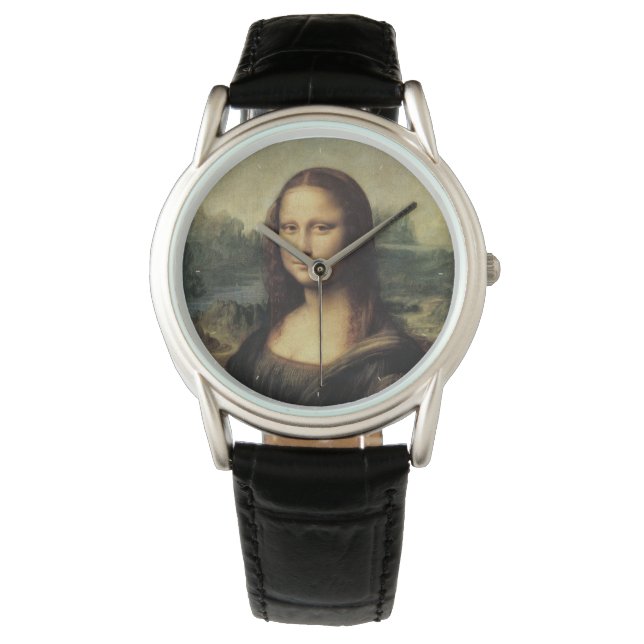 Reloj De Pulsera "mona lisa", sonrisa, "acercar", gioconda, "Leonar (Anverso)