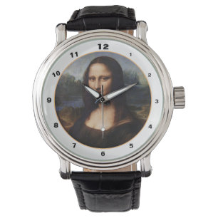 Reloj De Pulsera Mona Lisa y Leonardo da Vinci /vintage Italia Watc