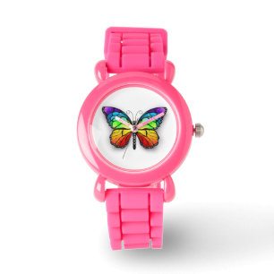 Reloj De Pulsera Monarca de mariposa arco iris