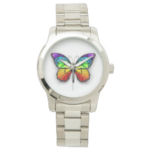 Reloj De Pulsera Monarca de mariposa arcoiris