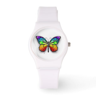 Reloj De Pulsera Monarca de mariposa arcoiris