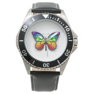 Reloj De Pulsera Monarca de mariposa arcoiris