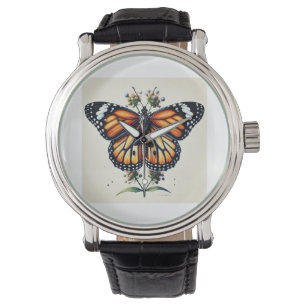 Reloj De Pulsera Monarch butterfly 150624IREF111 - Watercolor