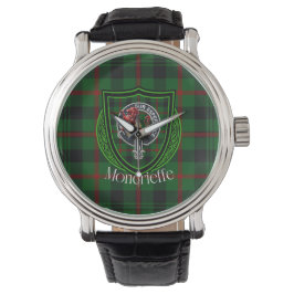 Reloj De Pulsera Moncrieffe Scottish Clan Tartan & Crest