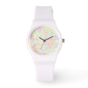 Reloj De Pulsera Mondrian Pastel