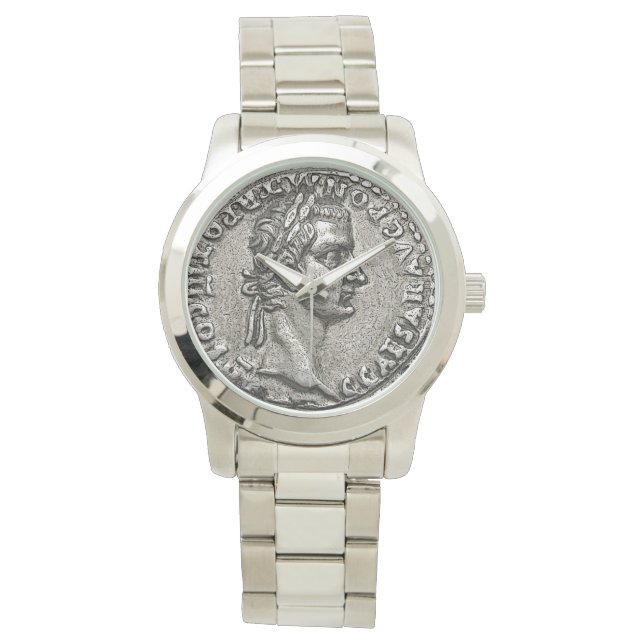 Reloj De Pulsera Moneda antigua del 🏛️ Gaius Caesar (Anverso)