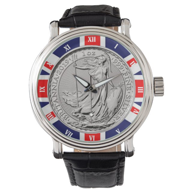 RELOJ DE PULSERA MONEDA DE BRITANIA (Anverso)
