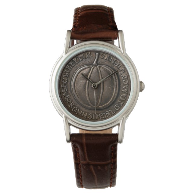 Reloj De Pulsera Moneda de calabaza antigua (Anverso)