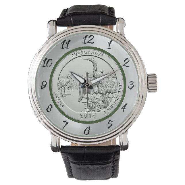 RELOJ DE PULSERA MONEDA DE EVERGLADES (Anverso)