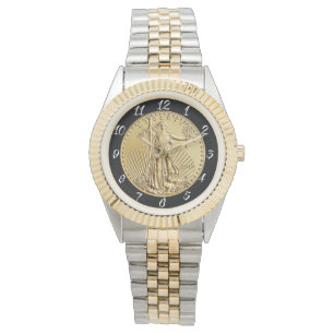 RELOJ DE PULSERA MONEDA DE MONEDA DE LIBERTAD DE ORO