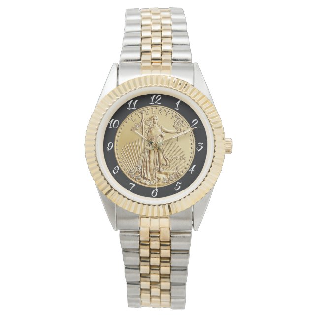 RELOJ DE PULSERA MONEDA DE MONEDA DE LIBERTAD DE ORO (Anverso)