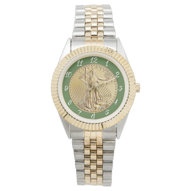 RELOJ DE PULSERA MONEDA DE MONEDA DE LIBERTAD DE ORO (Anverso)