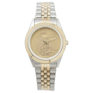 Reloj De Pulsera Moneda de oro USA Double Eagle St Gaudens 1908 $20