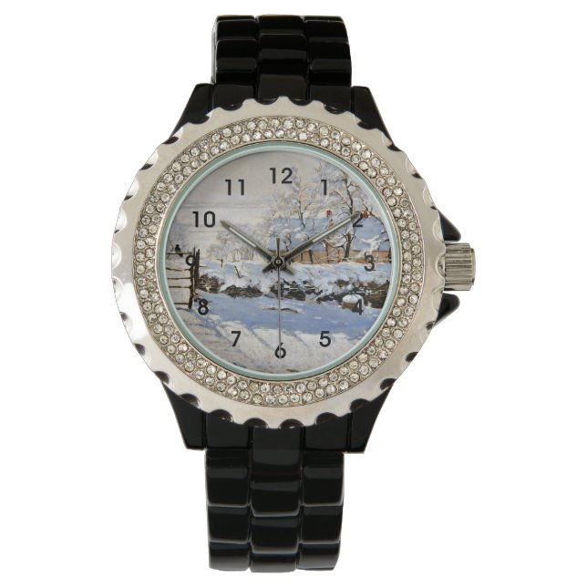 Reloj De Pulsera Monet - La Magpie, la famosa pintura (Anverso)