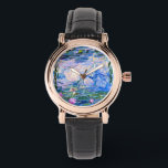 Reloj De Pulsera Monet - Lilies de agua 1919<br><div class="desc">Pintura de Claude Monet de 1919,  Water Lilies.</div>
