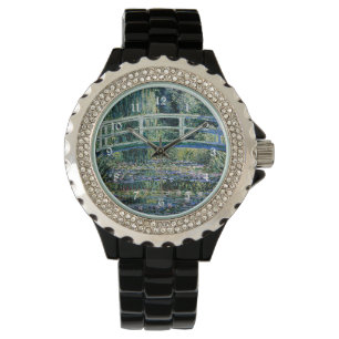 Reloj De Pulsera Monet - Lilis de agua y puente japonés