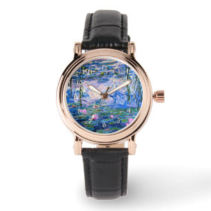 Reloj De Pulsera Monet: Water Lilies 1919, famosa pintura,