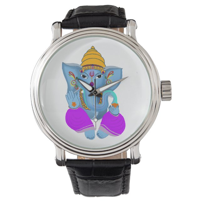 Reloj De Pulsera Monitor impreso de Lord Ganesha (Anverso)