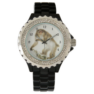 Reloj De Pulsera Mono antiguo con cereza en otoño