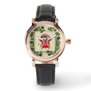 Reloj De Pulsera Mono de San Valentín de la Selva Adorable