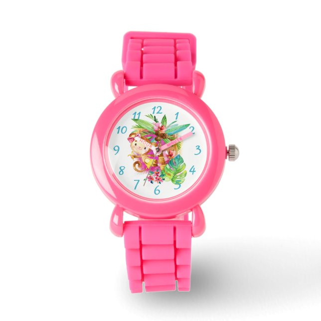 Reloj De Pulsera Mono infantil tropical costero (Anverso)