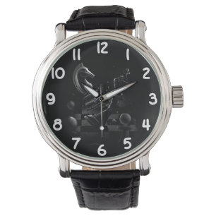 Reloj De Pulsera Monochrom del ajedrez dramático