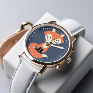 Reloj De Pulsera Monocle Hipster Red Fox