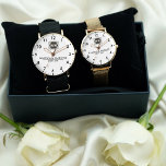 Reloj De Pulsera  Monogram  Custom Couple Names – Elegant gift<br><div class="desc">Monogram Custom Couple Names – Elegant Personalized Gift Celebrate timeless elegance with our Vintage Style Floral Monogram Letters featuring custom couple names. This personalized monogram gift combines vintage-inspired typography with floral name design, creating a romantic wedding gift or anniversary keepsake. Designed with classic monogram engraving and bespoke couple initials, this...</div>