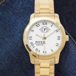 Reloj De Pulsera Monogram Personalized Name Initial simple