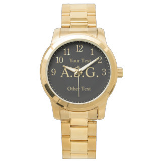 Reloj De Pulsera Monogram Watch Men Personalisiert Elegant