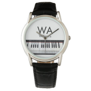 Reloj De Pulsera Monograma agregar nombre de letra inicial música d