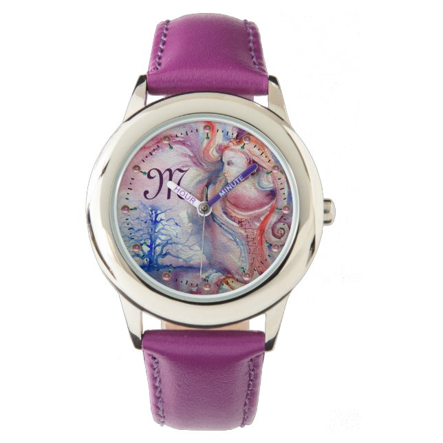 Reloj De Pulsera Monograma AVALON Magic & Mystery Pınk Blue Fantasy (Anverso)