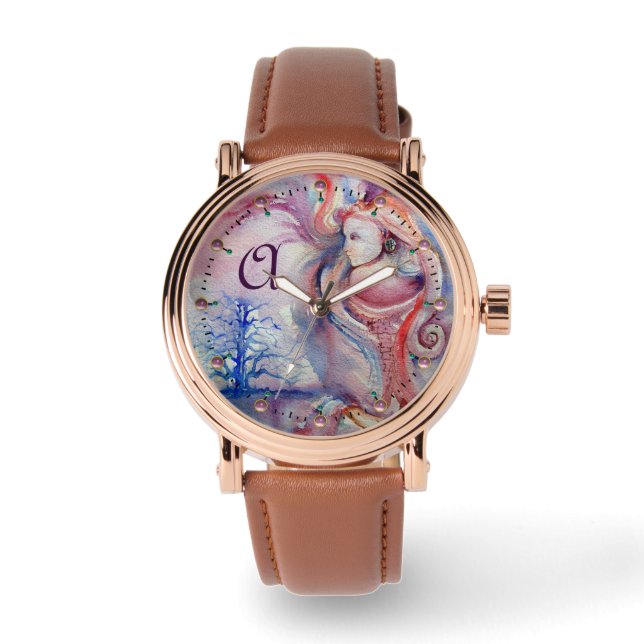 Reloj De Pulsera Monograma AVALON Magic & Mystery Pınk Blue Fantasy (Anverso)
