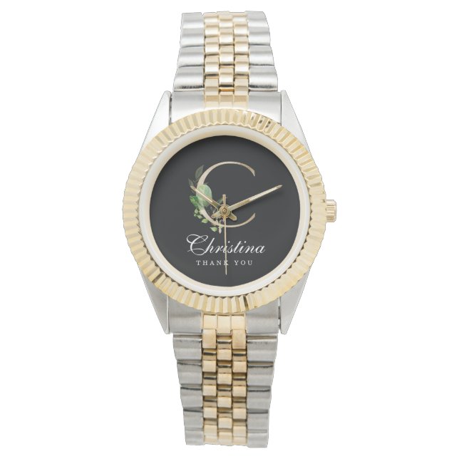 Reloj De Pulsera Monograma Bridesmaid Watch (Anverso)