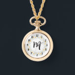 Reloj De Pulsera Monograma Daisy Necklace Watch<br><div class="desc">Monograma Daisy Necklace Watch</div>