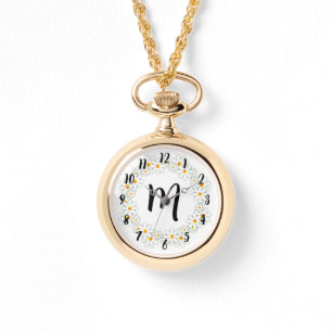Reloj De Pulsera Monograma Daisy Necklace Watch