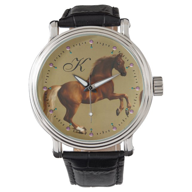 RELOJ DE PULSERA MONOGRAMA DE CABALLO ROJO (Anverso)