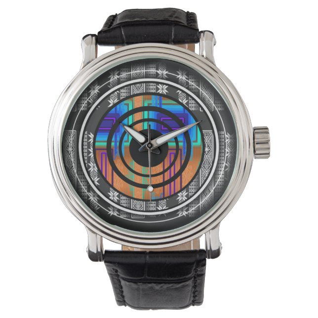 Reloj De Pulsera Monograma de futuro nórdico (Anverso)