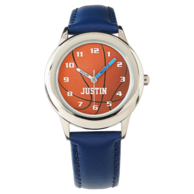 Reloj De Pulsera Monograma de Guay con nombre asombroso baloncesto  (Anverso)
