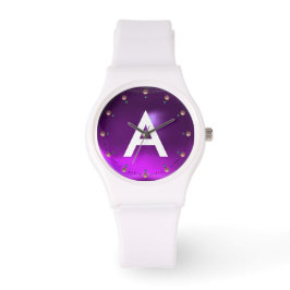 RELOJ DE PULSERA MONOGRAMA DE PIEDRA AMETYST IMPRESA