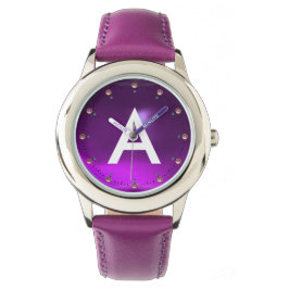 RELOJ DE PULSERA MONOGRAMA DE PIEDRA AMETYST IMPRESA
