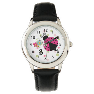 Reloj De Pulsera Monograma de ratones rosados