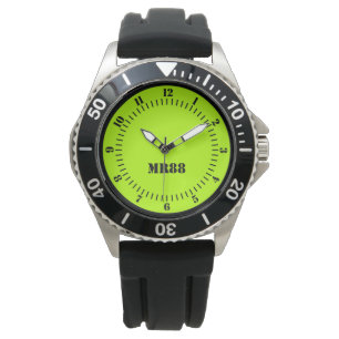 Reloj De Pulsera Monograma eléctrico de la decoración del color d