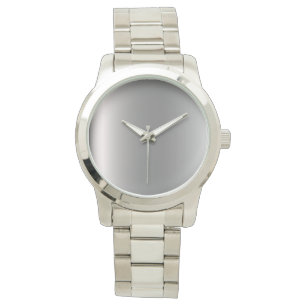 Reloj De Pulsera Monograma elegante Unisex pulsera de plata sobreme