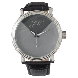 Reloj De Pulsera Monograma gris pizarra