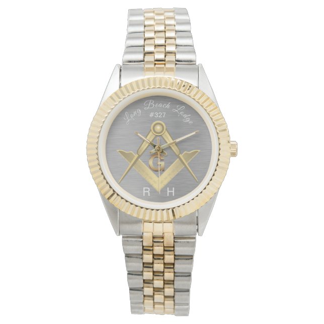 Reloj De Pulsera Monograma Lote Masónico (Anverso)