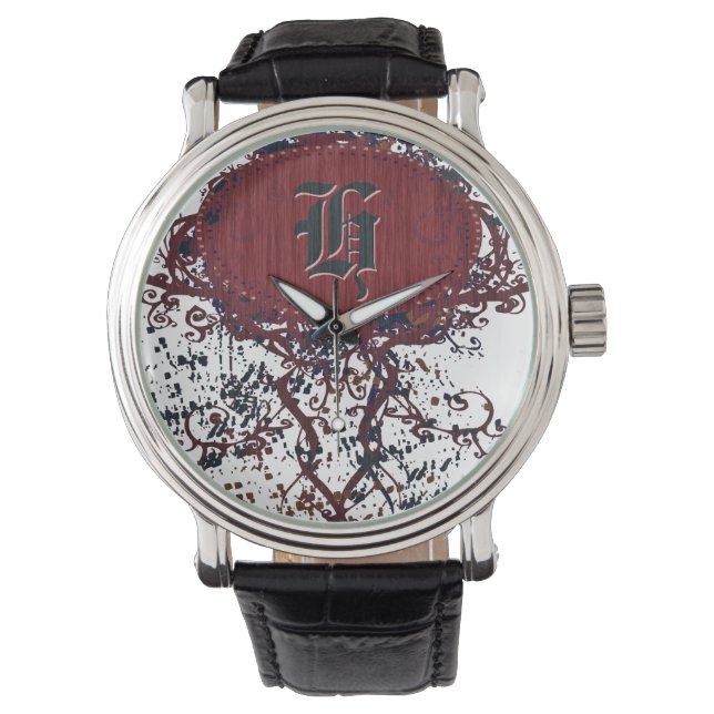 Reloj De Pulsera Monograma moderno H (Anverso)